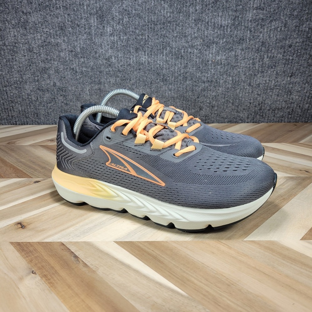 Altra Provision 7 Womens Size 9.5 Gray Orange Athletic Running Shoes Sneakers